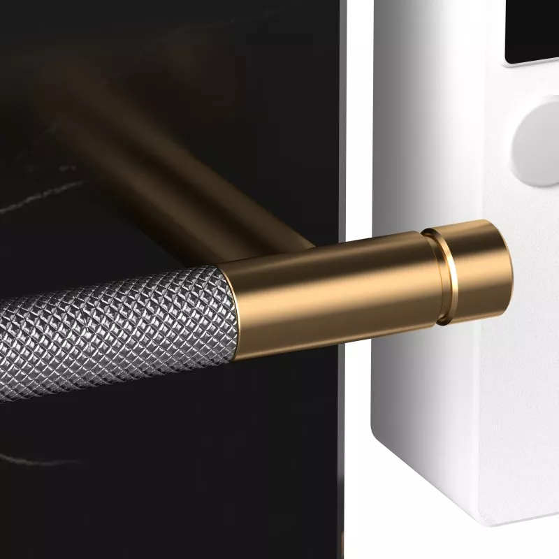 Grafén inteligentný sklenený biely uterák stojan