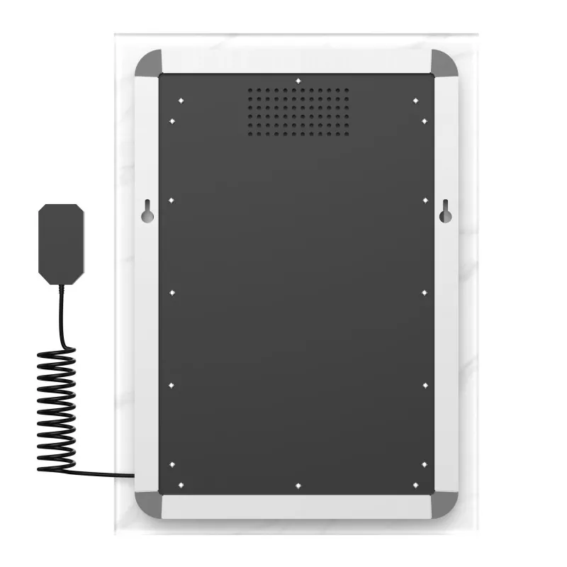 Grafén inteligentný sklenený biely uterák stojan